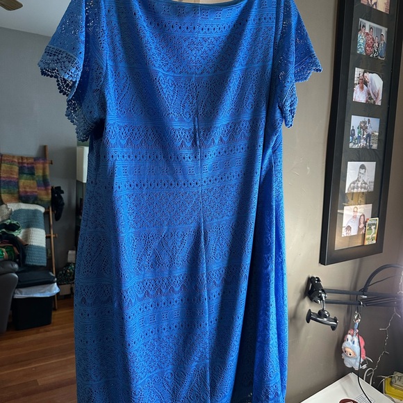 London Times Blue Dress - Picture 5 of 8